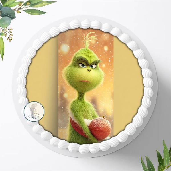 Preview: Der Grinch Tortenaufleger Ø 20cm, 2955z